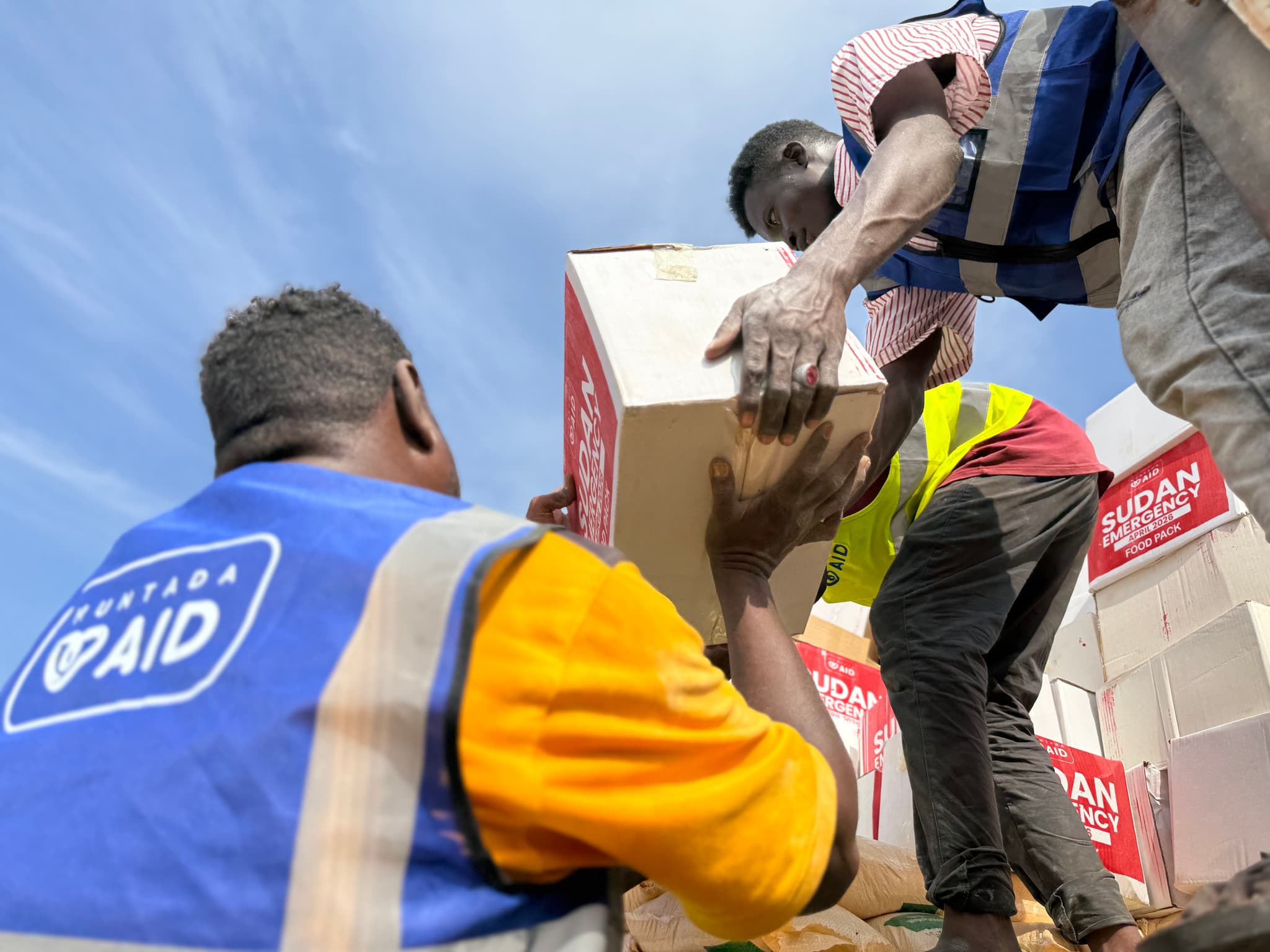 Families in Sudan receiving Muntada Aid support