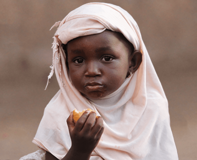 A child supported by Muntada Aid in Mali