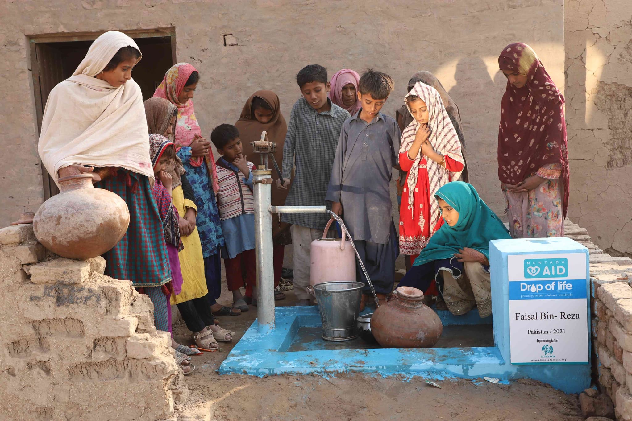 Clean water reaching a community