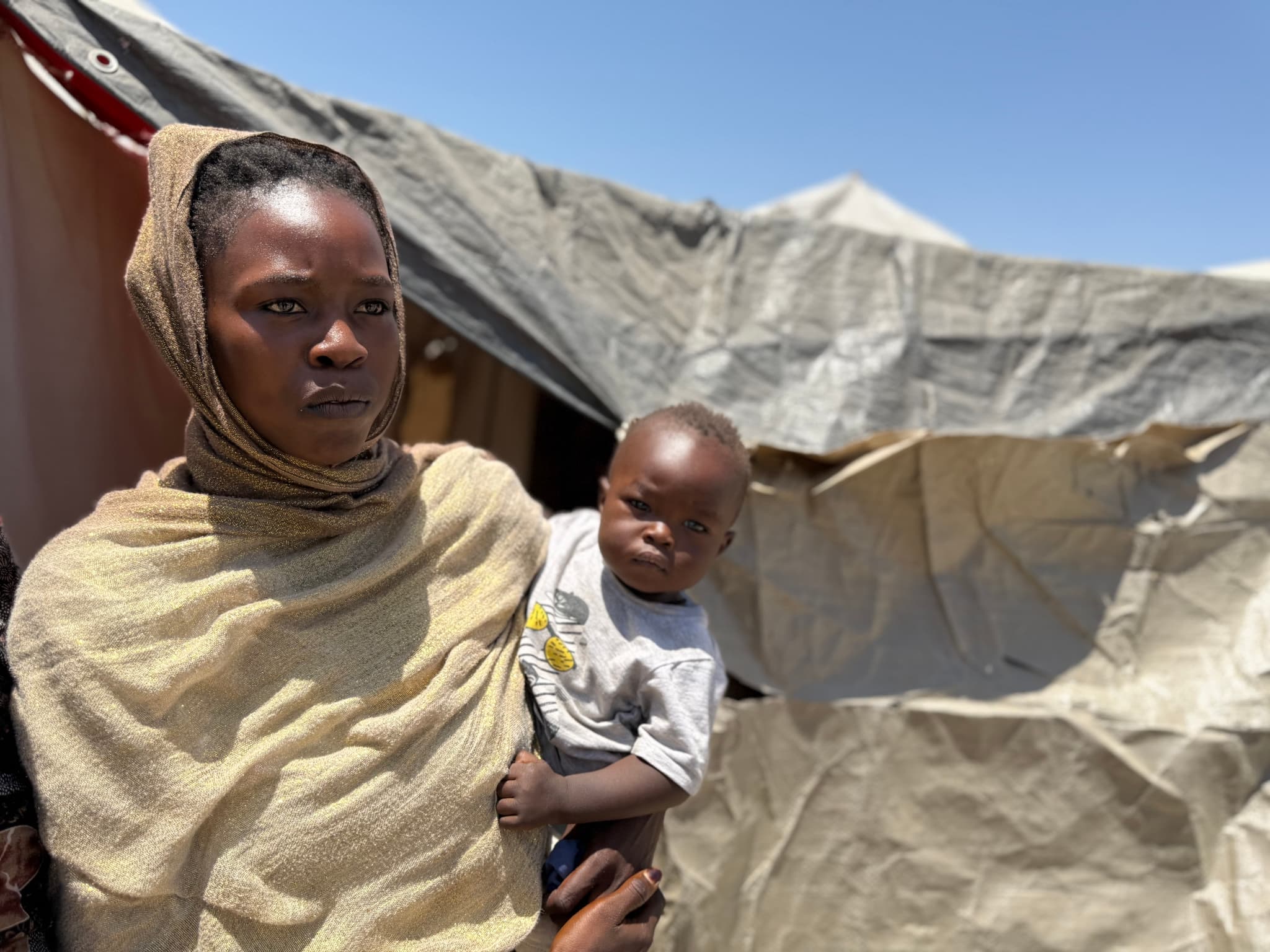 An IDP camp in Sudan