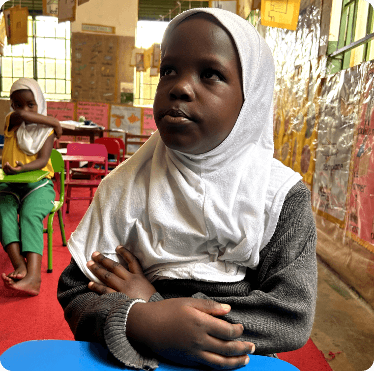 A child supported by the Muntada Aid education and school meals programme in Uganda