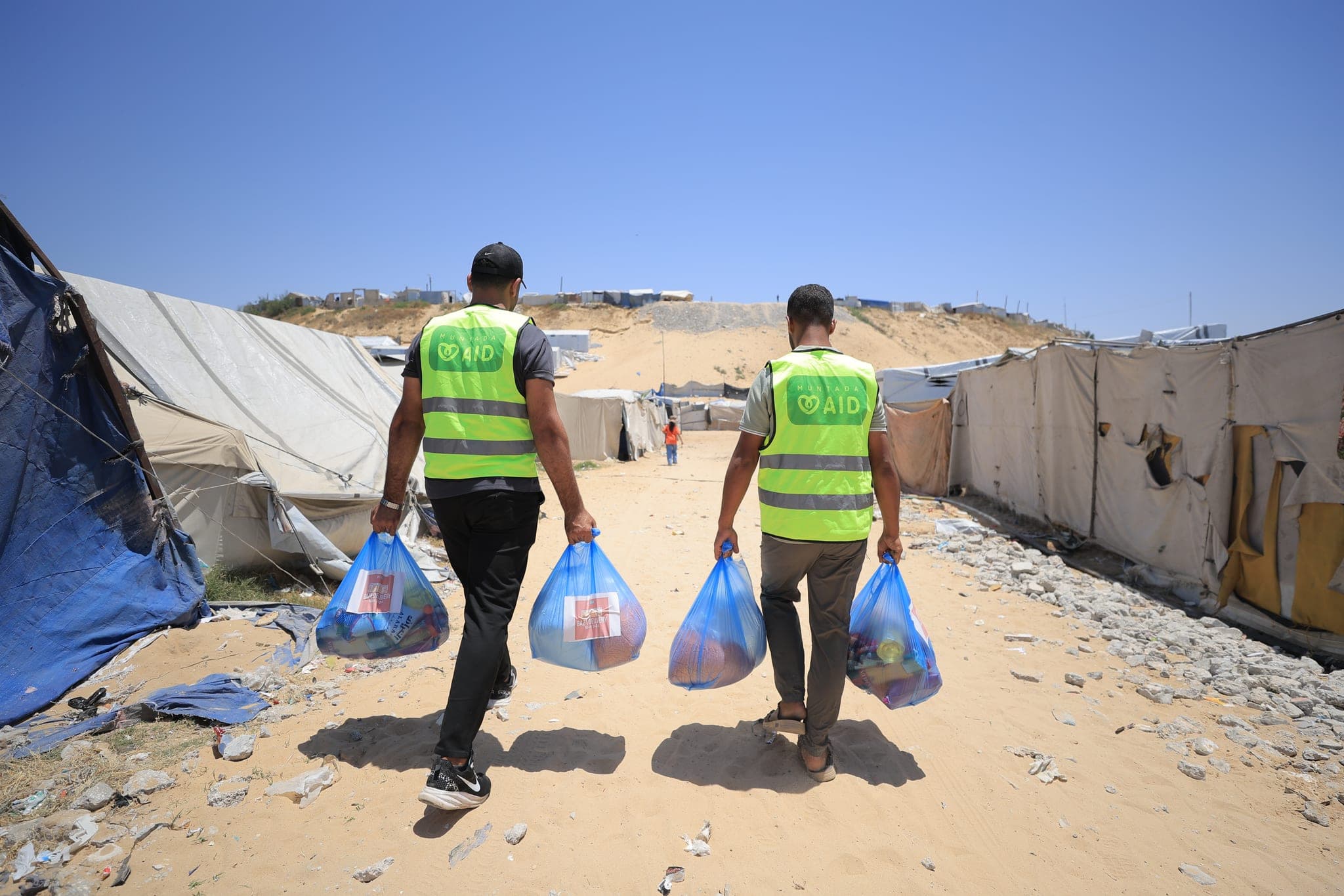 A newborn cared for with Muntada Aid's support in Gaza