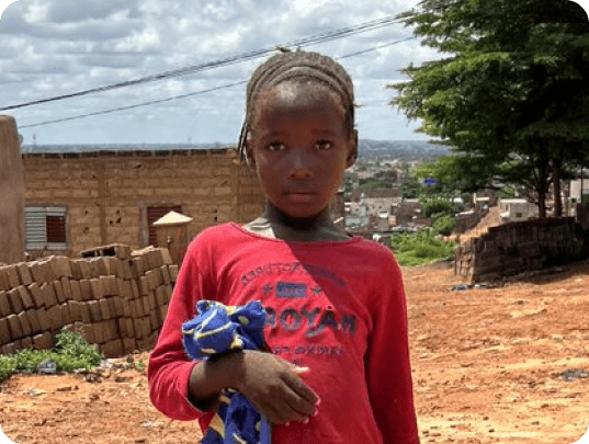 A boy supported by Muntada Aid in Mali