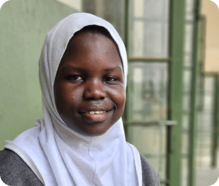 A girl supported by Muntada Aid's education programme in Mali